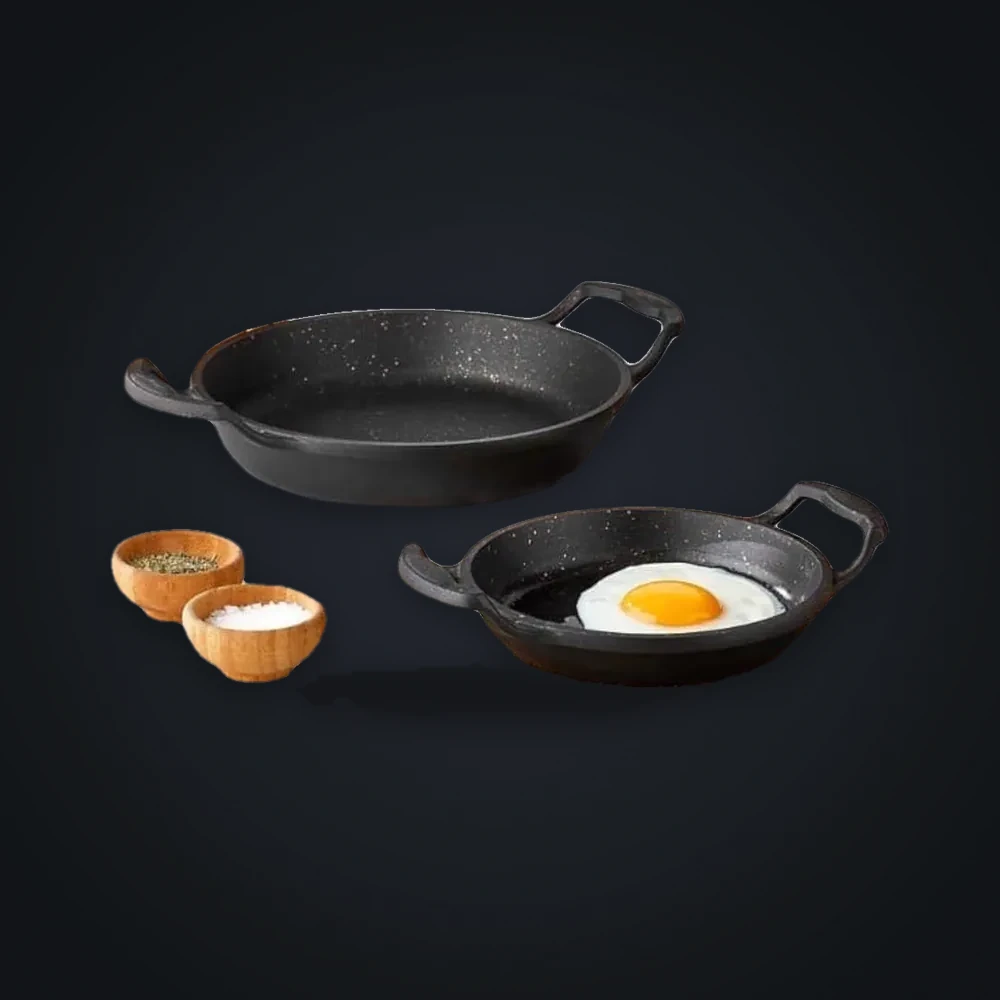 Dosthoff Cast Aluminum Granite Coated Egg Pan 18 cm
