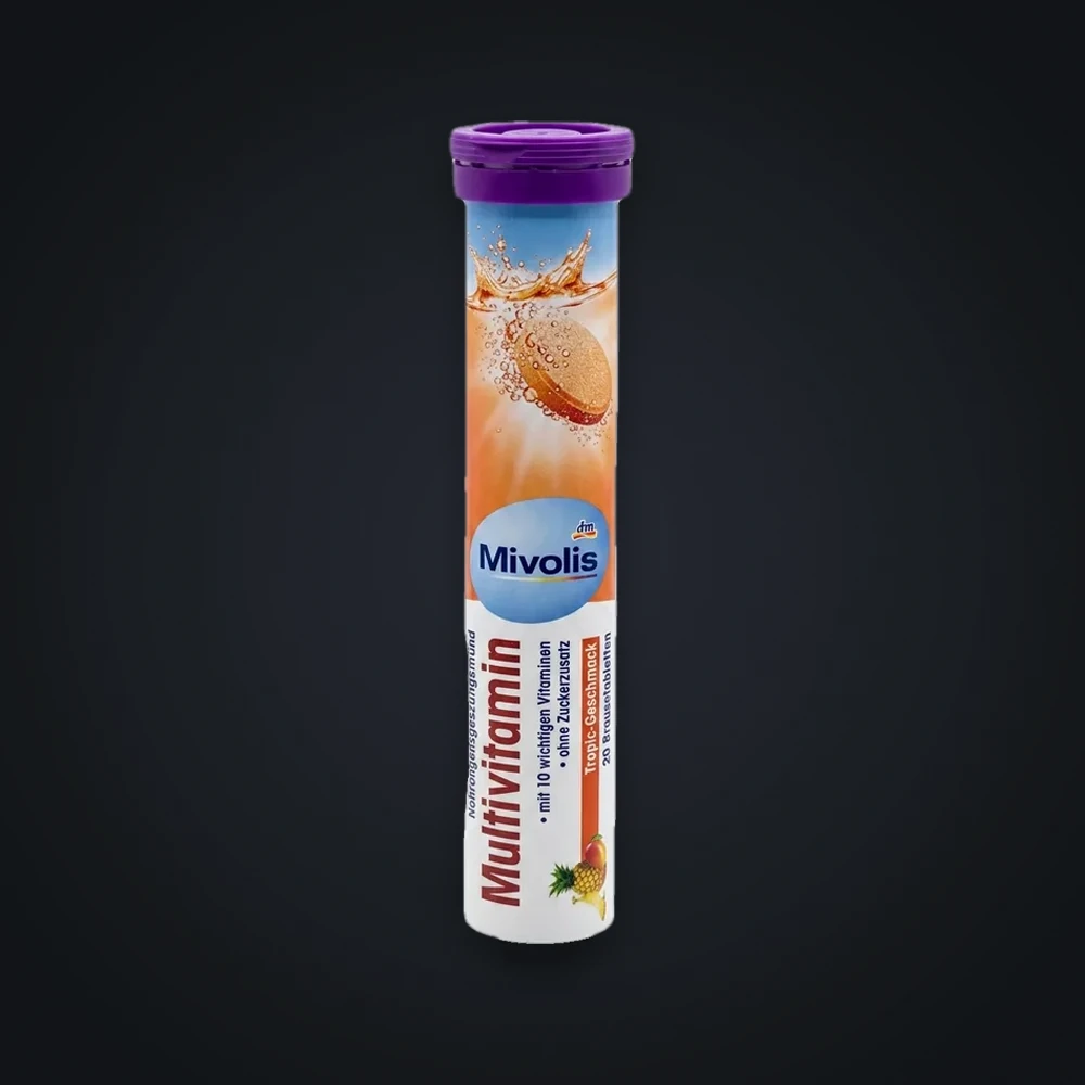 Mivolis Multivitamin Tropic Flavor Fizzy Tablets