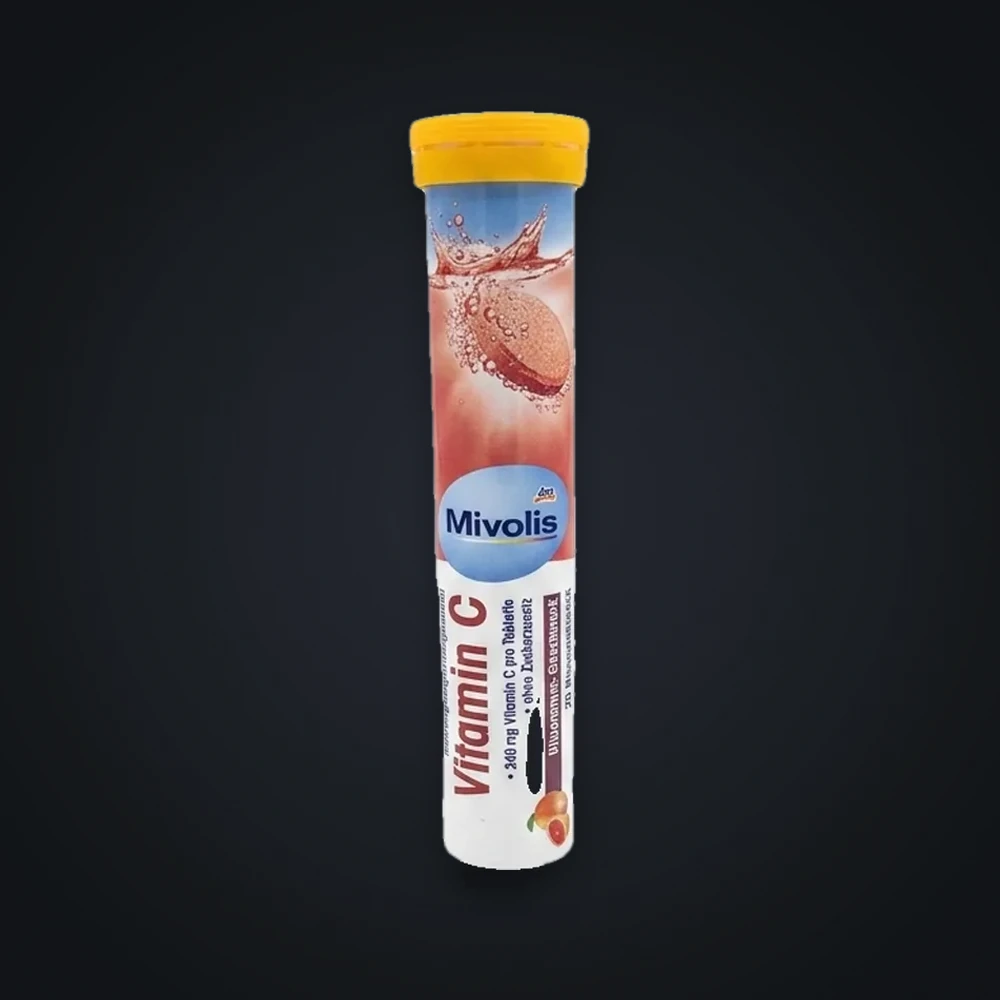 Mivolis Vitamin C Orange Flavor Fizzy Tablets